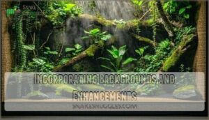 incorporating backgrounds and enhancements