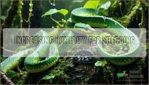 increasing humidity for shedding