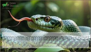 information gathered through tongue-flicking