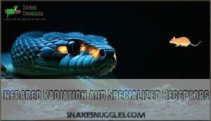 infrared radiation and specialized receptors