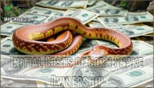 initial costs of corn snake ownership