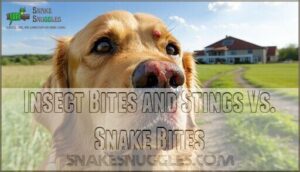 insect bites and stings vs. snake bites