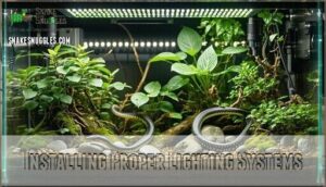 installing proper lighting systems