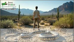 keep a safe distance and avoid sudden movements