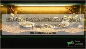 king snake care sheet enclosure