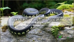 king snake size and lifespan
