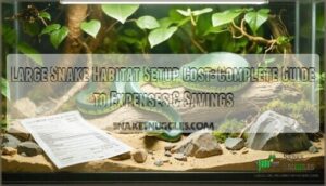 large snake habitat setup cost