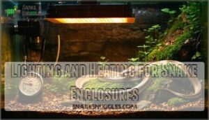 lighting and heating for snake enclosures