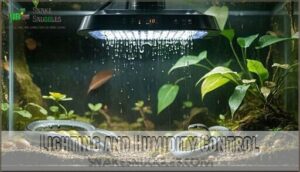 lighting and humidity control