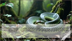 locating prey and avoiding predators