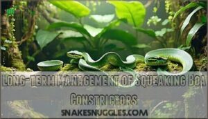 long-term management of squeaking boa constrictors