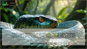 longevity of venomous snakes