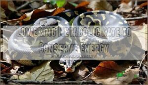 lowering metabolic rate to conserve energy