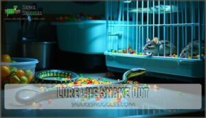 lure the snake out