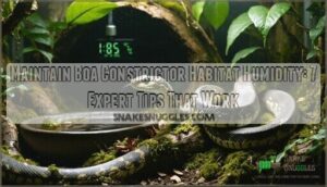 maintain boa constrictor habitat humidity