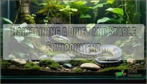 maintaining a quiet and stable environment