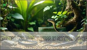 maintaining cleanliness in snake housing
