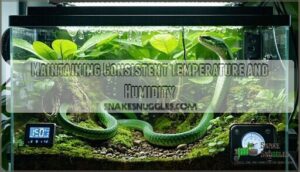 maintaining consistent temperature and humidity