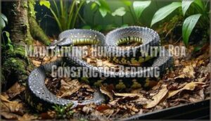 maintaining humidity with boa constrictor bedding