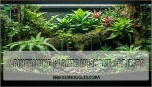 maintaining plants in snake habitats