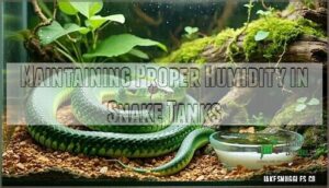 maintaining proper humidity in snake tanks
