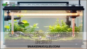 maintaining proper temperature and humidity