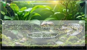 maintaining proper urinary health in pet snakes