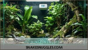 maintaining snake habitats