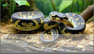 maintenance and care to prolong a ball python's lifespan