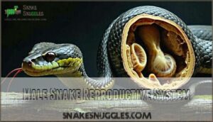 male snake reproductive system