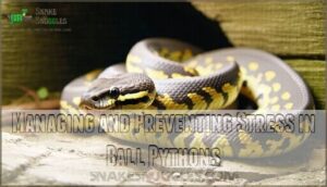 managing and preventing stress in ball pythons