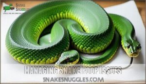 managing snake poop issues