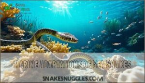 marine adaptations of sea snakes