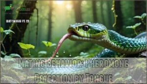mating behavior: pheromone detection by tongue