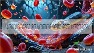 mechanism of anticoagulant effects