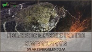mechanism of converting heat into electrical signals