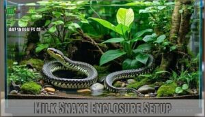 milk snake enclosure setup