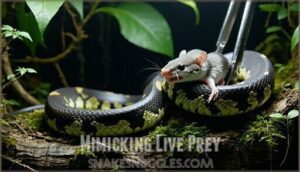 mimicking live prey