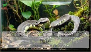 minimizing handling during pre-shedding phase