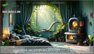 minimizing pet noise