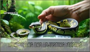 monitoring and adjusting feeding