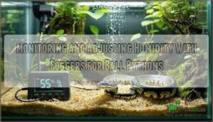 monitoring and adjusting humidity with foggers for ball pythons