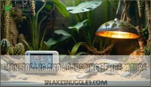 monitoring and adjusting temperature