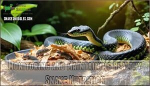 monitoring and maintaining healthy snake nutrition