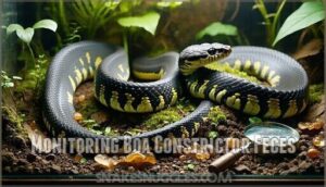monitoring boa constrictor feces
