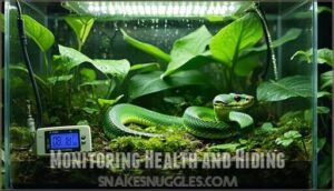 monitoring health and hiding