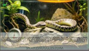 monitoring snake behavior and comfort
