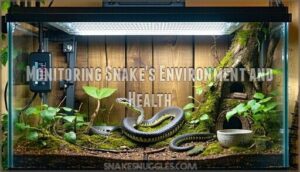 monitoring snake's environment and health
