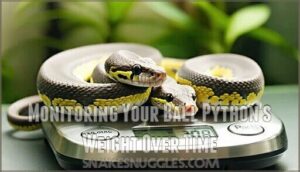 monitoring your ball python's weight over time
