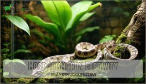most common in captivity